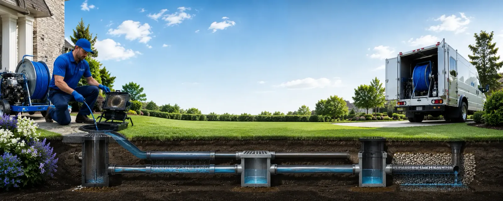 Outdoor drain cleaning information for Charter Oak, IA